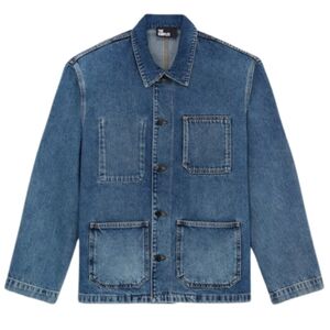 NWT The Kooples Workwear 3 Pocket Denim Jean Jacket Size Small Color Blue